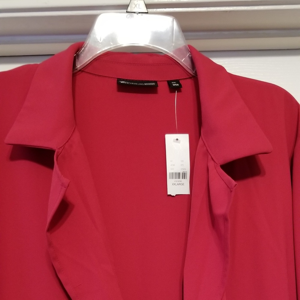 Long Fuschia jacket with pickets